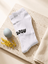 JGU White Ankle Socks - TOSSIDO
