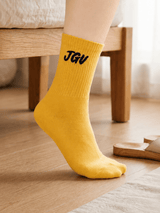 JGU Yellow Full Length Socks - TOSSIDO
