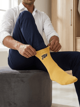JGU Yellow Full Length Socks - TOSSIDO