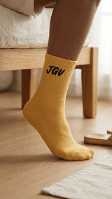 JGU Yellow Full Length Socks - TOSSIDO