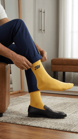 JGU Yellow Full Length Socks - TOSSIDO