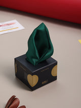 Jungle Green Solid Silk Pocket Square - TOSSIDO