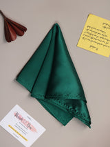 Jungle Green Solid Silk Pocket Square - TOSSIDO