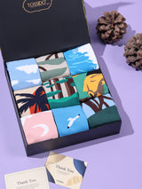 Landscape Art Socks – Pack of 9