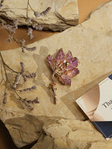 Lavender Floral Brooch - TOSSIDO