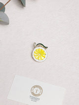Lemon Slice Enamel Brooch - TOSSIDO