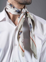 Light Brown Horse Print Men’s Neckerchief - TOSSIDO