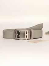 Light Grey No-Hole Men's Belt