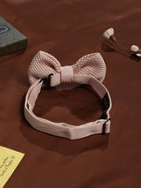 Light Peach Knitted Bow Tie - TOSSIDO