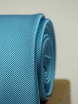 Like The Sky Solid Necktie - TOSSIDO