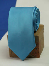 Like The Sky Solid Necktie - TOSSIDO