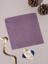 Lilac Medallion Performance Silk™ Pocket Square - TOSSIDO