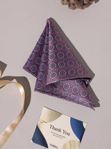 Lilac Medallion Performance Silk™ Pocket Square - TOSSIDO