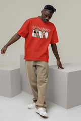 Luffy & Usopp's Shocking Encounter: A 'Daammnn' to Remember Oversized Tee - TOSSIDO