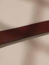 Mahogany Brown & Black Reversible Leather Belt