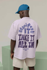 Manifest It Purple Oversized Tee - TOSSIDO