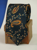 Marine Paisley Necktie - TOSSIDO