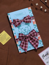 Maroon Check Bowtie Set for Men and Dogs - TOSSIDO