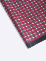 Maroon Check Muffler - TOSSIDO