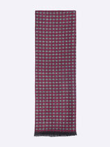 Maroon Check Muffler - TOSSIDO
