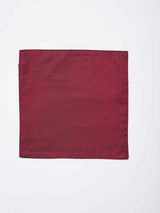 Maroon Geometric Reversible Stole & Pocket Square Set - TOSSIDO