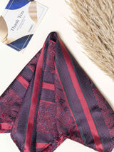 Maroon Paisley Necktie Gift - set - TOSSIDO