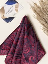 Maroon Paisley Necktie Gift - set - TOSSIDO