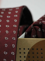 Maroon Paisley Necktie & Pocket Square Giftset - TOSSIDO