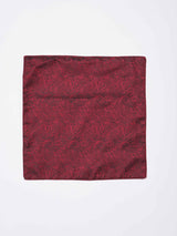 Maroon Paisley Reversible Stole & Pocket Square Set - TOSSIDO