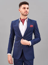 Maroon Paisley Woven Cravat & Pocket Square Set - TOSSIDO