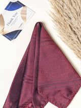 Maroon Panel Necktie Gift - set - TOSSIDO