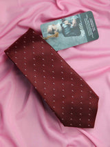 Maroon Polyester Necktie - TOSSIDO