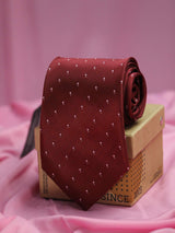 Maroon Polyester Necktie - TOSSIDO