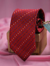 Maroon Polyester Necktie - TOSSIDO