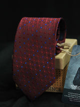 Maroon Polyester Necktie - TOSSIDO