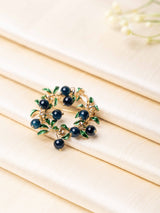 Midnight Berry Wreath Brooch