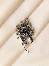 Midnight Blue Feather Brooch - TOSSIDO