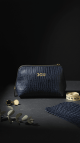 Midnight Blue JGU Signature Grand Travel Pouch - TOSSIDO