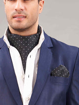 Midnight Dots - Ascot & Pocket Square - TOSSIDO