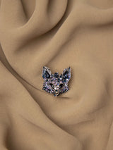 Midnight Fox Brooch