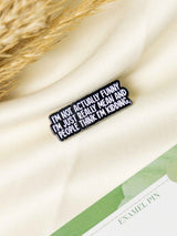 Misjudged Typography Enamel Pin - TOSSIDO