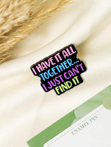 Mismanaged Typography Enamel Pin - TOSSIDO