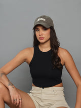 Mocha Grey Nothing Baseball Cap - TOSSIDO
