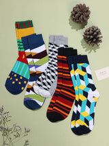 Modern Mix Cotton Socks Collection – Pack of 5 - TOSSIDO