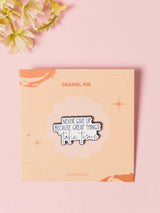 Motivation Typography Enamel Pin - TOSSIDO