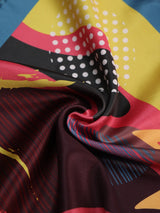 Multicolor Abstract Pocket Square - TOSSIDO