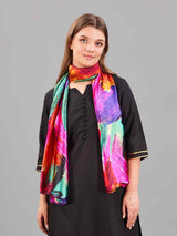 Multicolor Abstract Printed Stole - TOSSIDO
