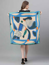 Multicolor Abstract Scarf & Scarf Bag Set - TOSSIDO