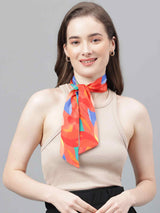 Multicolor Abstract Scarf & Scarf Bag Set - TOSSIDO