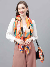 Multicolor Abstract Scarf & Scarf Bag Set - TOSSIDO